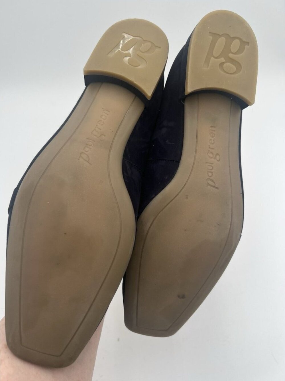 Paul Green Ramona Loafers 10 Navy Suede Slip On Flats Austria Soft Leather EUC - Picture 14 of 16